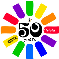 Seydels Triola 50 års jubilærums grafik.