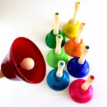 et udvalg af klokkespilsklokker med toner