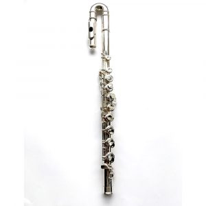 Tværfløjte med bøjet mundstykke