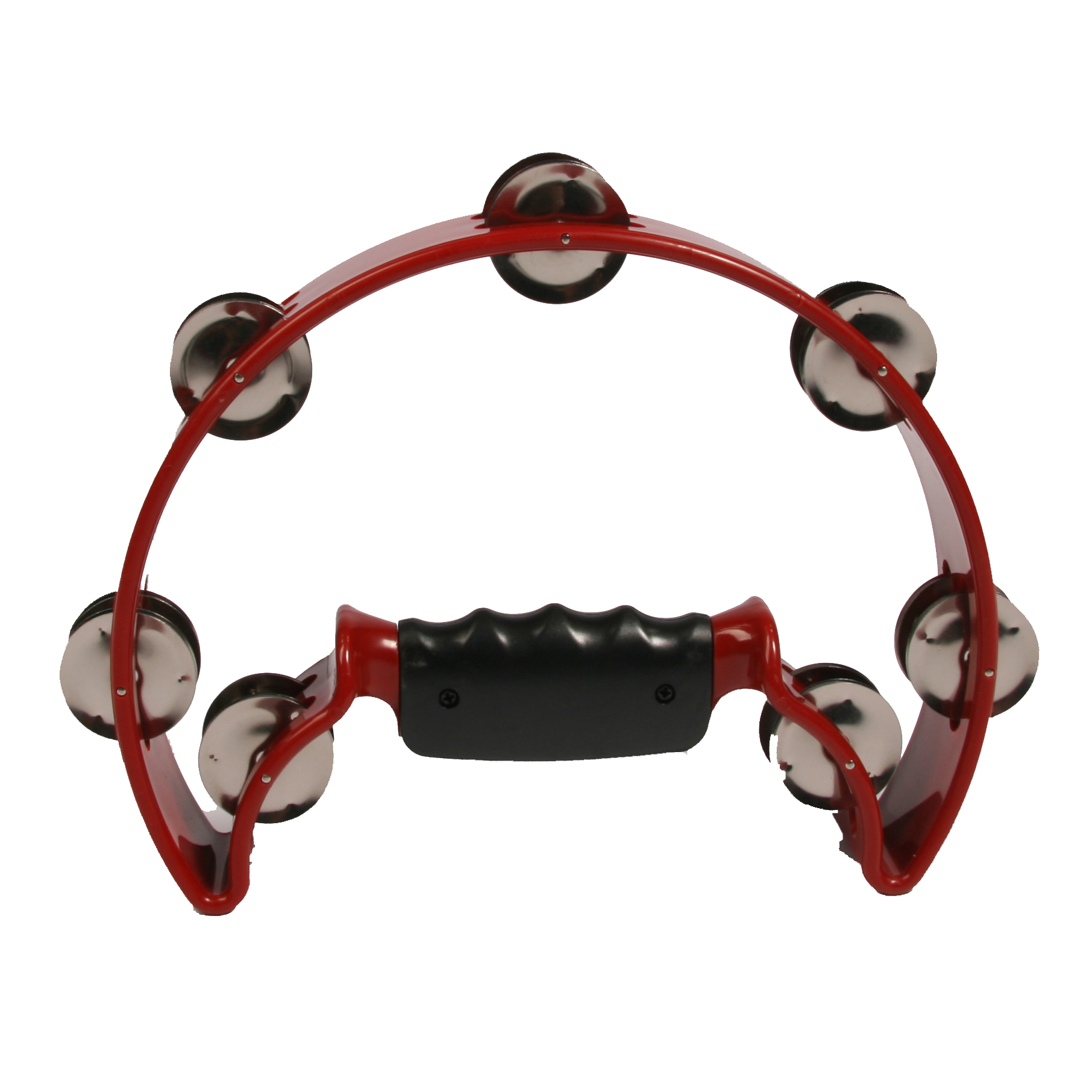 Rød tambourin halvmåne Rød tambourin halvmåne 14 par bjælder